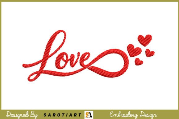 Download Love Valentine Design Embroidery T-shirt - Love valentine design Collection