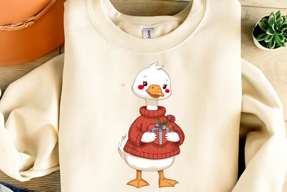 Download Cute Valentine Goose Clipart PNG,SVG,EPS - Premium Resources