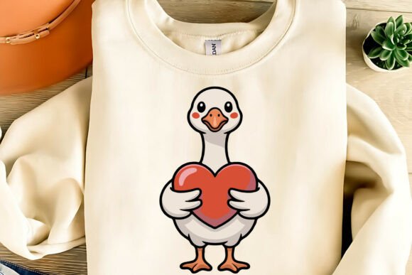 Download Cute Valentine Goose Clipart PNG,SVG,EPS - Premium Resources