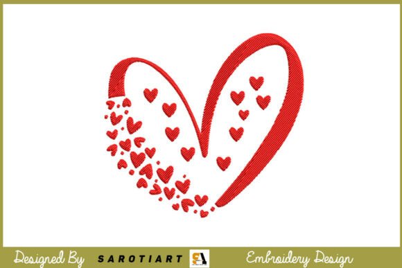 Download Embroidery Heart Love Valentine Design - Love valentine design Collection