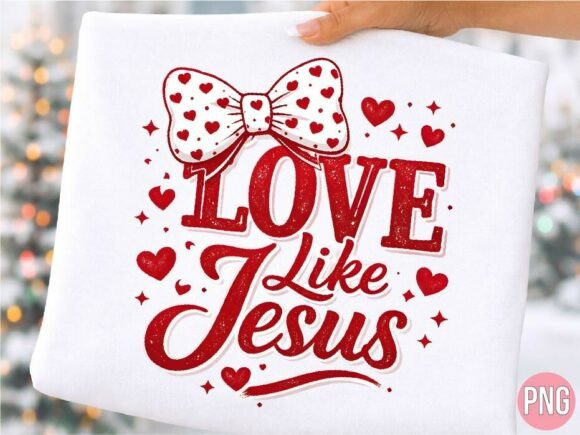 Download Love Like Jesus Christian Heart Bow PNG - Heart bow png Collection