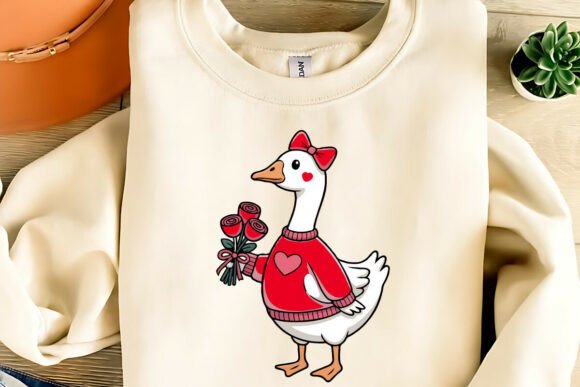 Download Cute Valentine Goose Clipart PNG,SVG,EPS - Valentine goose clipart Collection