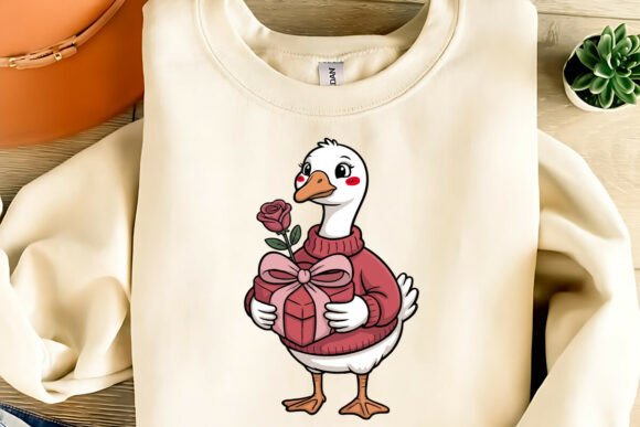 Download Cute Valentine Goose Clipart PNG,SVG,EPS - Premium Resources